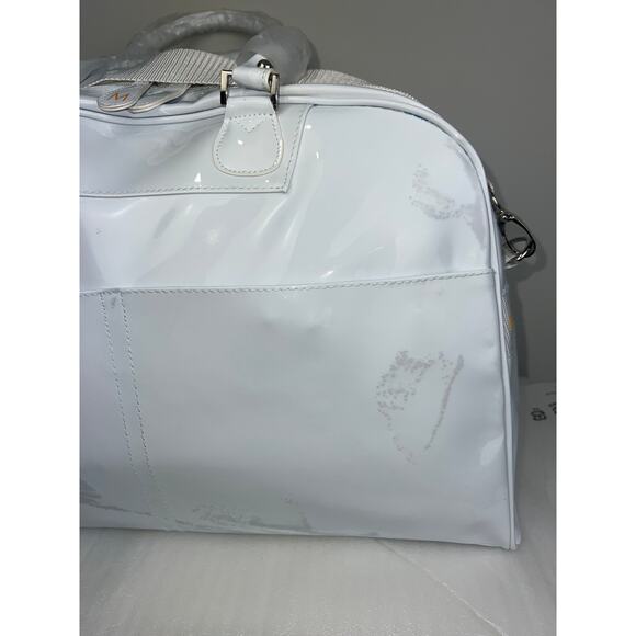 Moroccanoil White Vinyl Carry-On Overnight Travel Duffle Bag – 18x7x12 - Picture 13 of 15